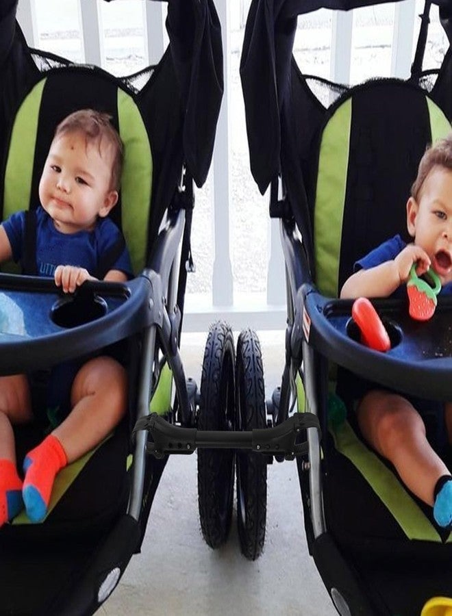 RORPOIR Universal Twin Stroller Connector for Outdoor Use Lightweight Aluminum Prams Connector for Linking Two Single Strollers Side by Side Toddler and Newborn Compatible - Image 2